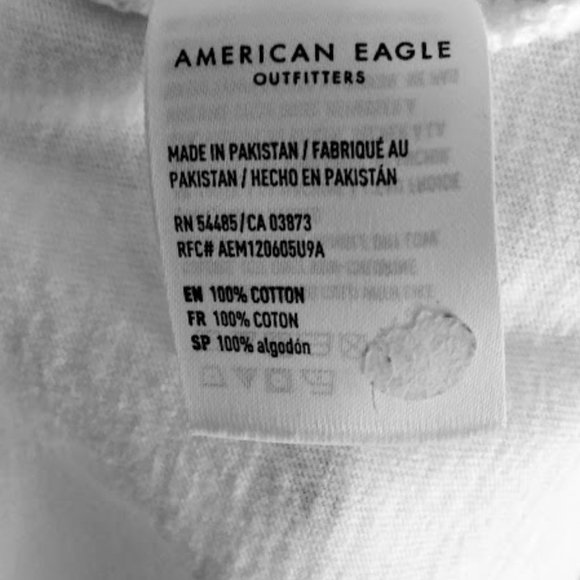 AEO*HOODIE*WHITE W/BIG BLACK STRIPE*WOMEN L/TWO BUTTON FRONT*EUC* - Picture 4 of 7